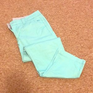 Turquoise Crop Pant